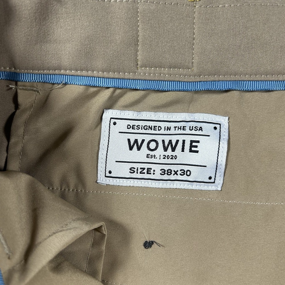 Wowie Men's Daily Chino Pants Bundle 38x30 Navy Khaki Slim Fit Stretch Lot of 2 - Picture 12 of 14